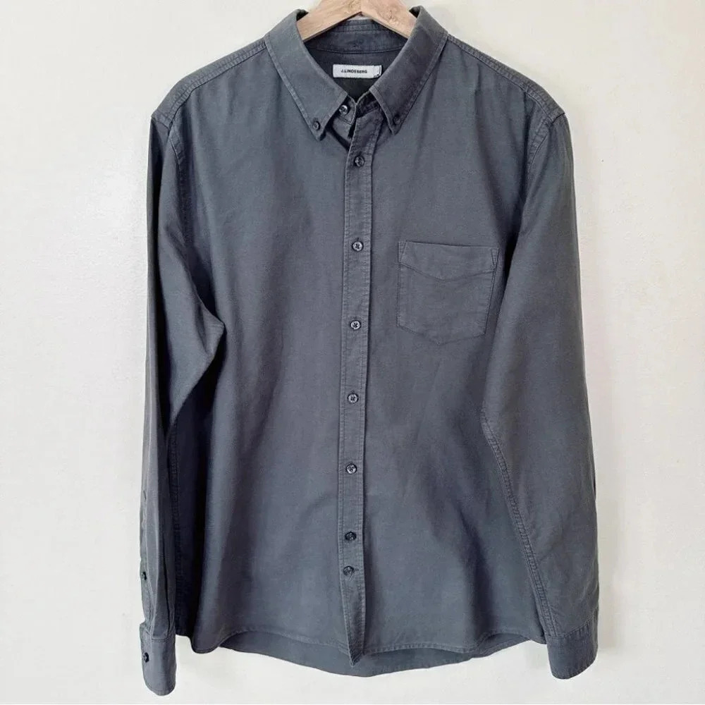 J.LINDEBERG Cotton  Button Long Sleeve Chest Pocket Shirt